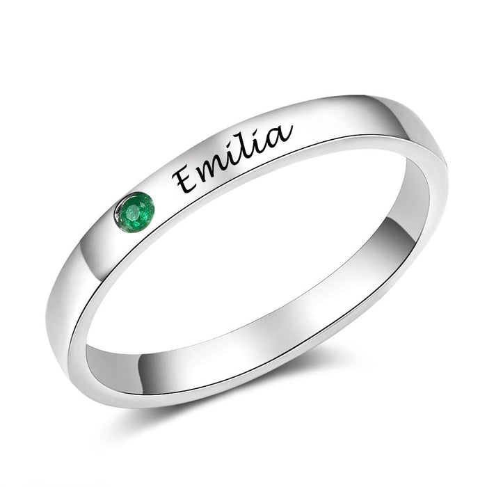 Birthstone Name Ring - ClickNShopGoods