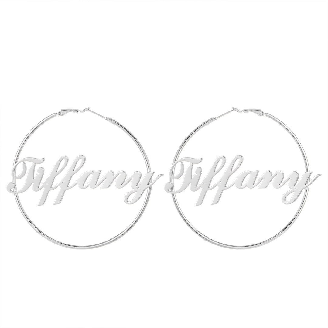 Personalized Hoop Name Earrings - ClickNShopGoods