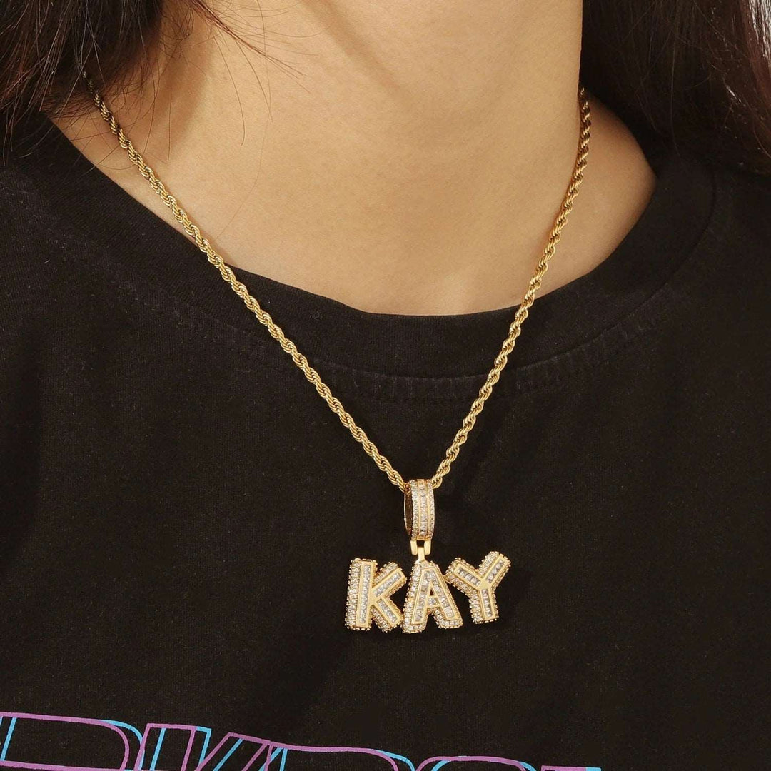 Iced Out Custom Name Necklace