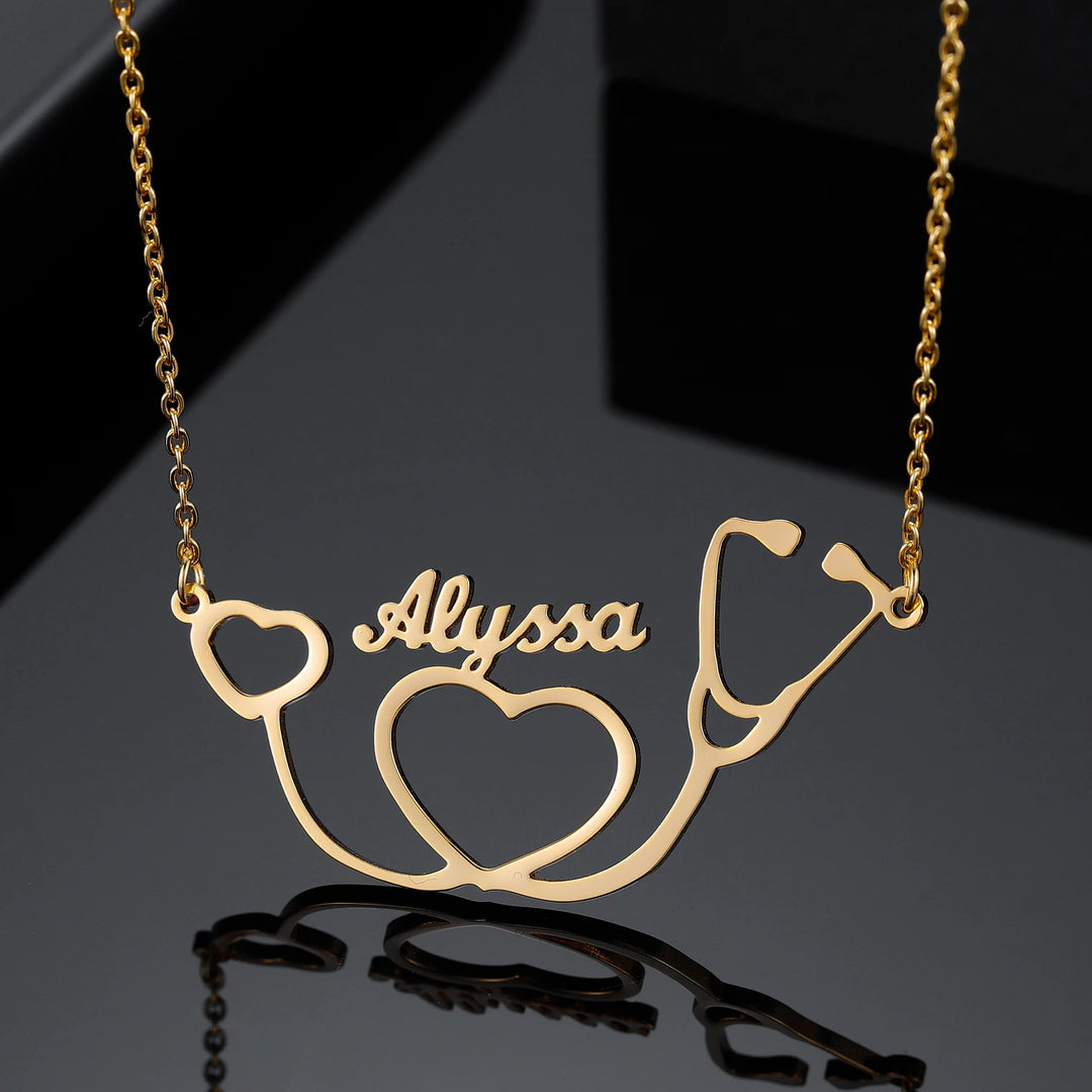 Personalized Stethoscope Name Necklace - ClickNShopGoods