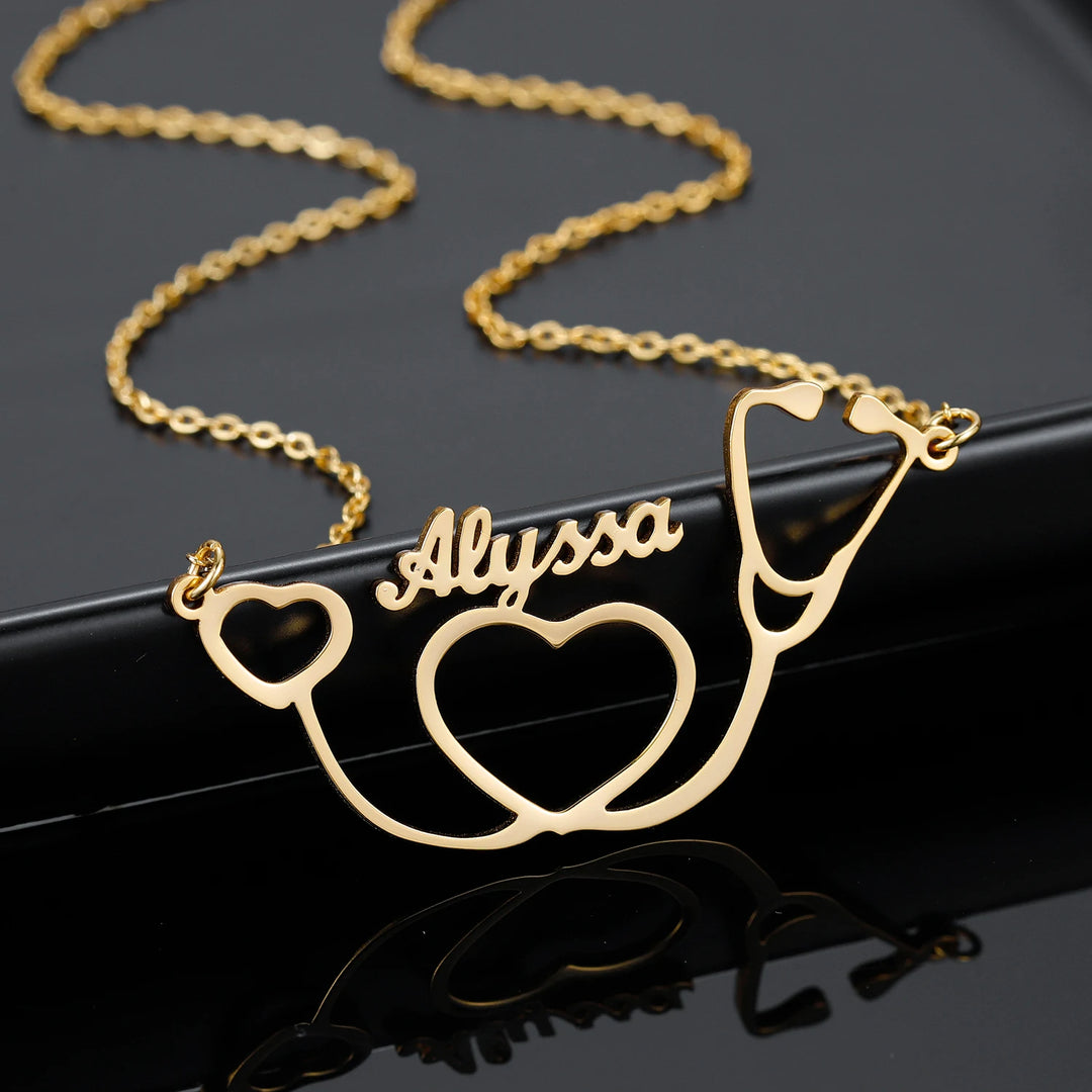 Personalized Stethoscope Name Necklace - ClickNShopGoods