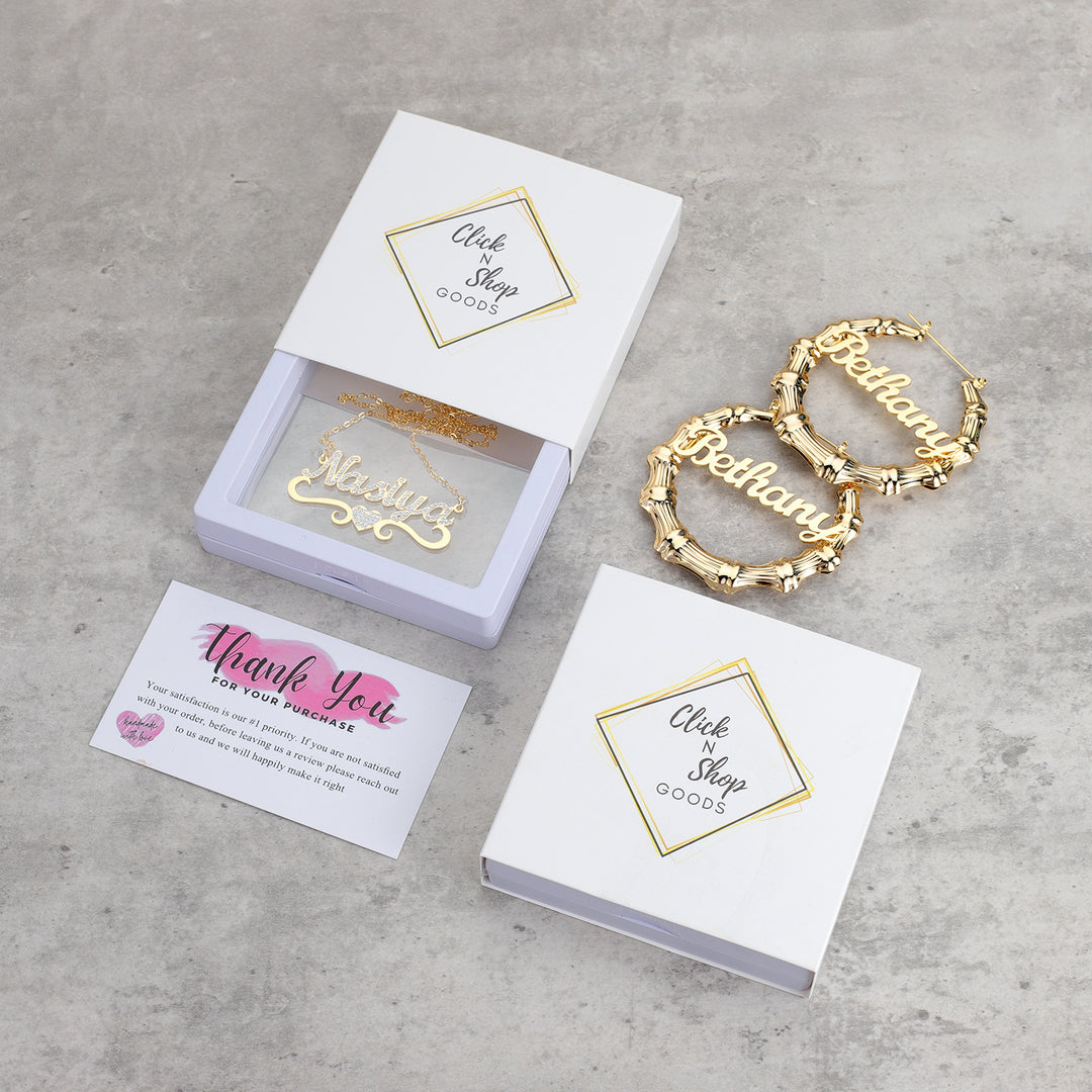 Double Gold Plated initial Necklace - ClickNShopGoods