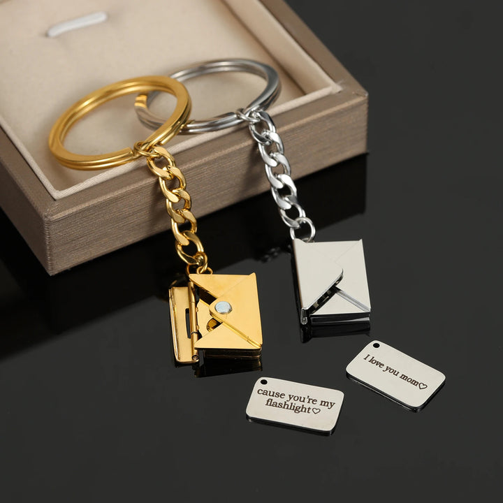 Custom Love Letter Keychain - ClickNShopGoods