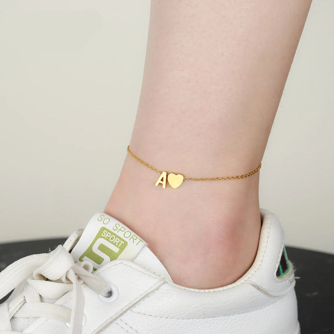 Customized Letter Anklet - ClickNShopGoods