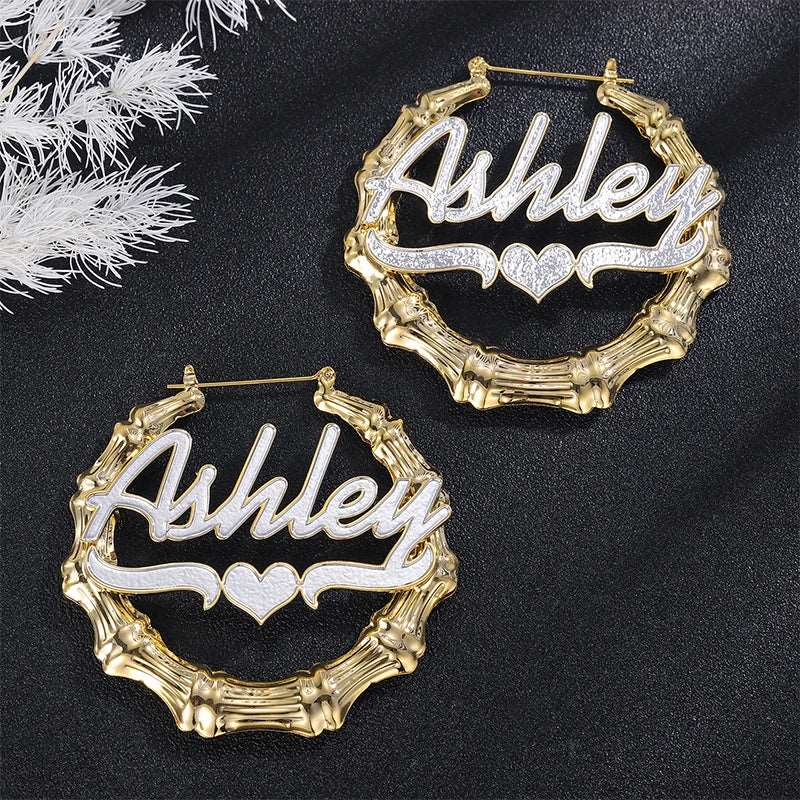 Name Charm Earring - ClickNShopGoods