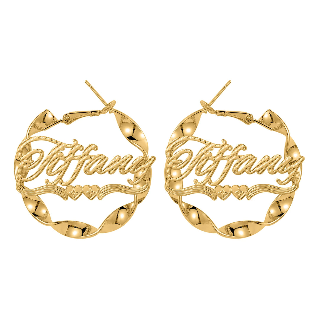 Hiphop Twist Hoop Earrings - ClickNShopGoods