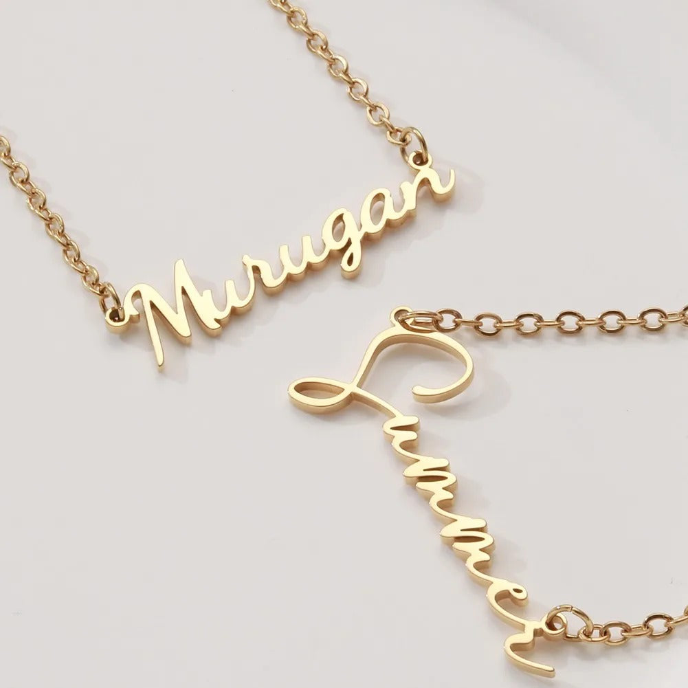 Cursive Handwriting Name Necklace - ClickNShopGoods