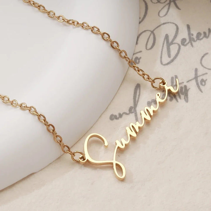 Cursive Handwriting Name Necklace - ClickNShopGoods