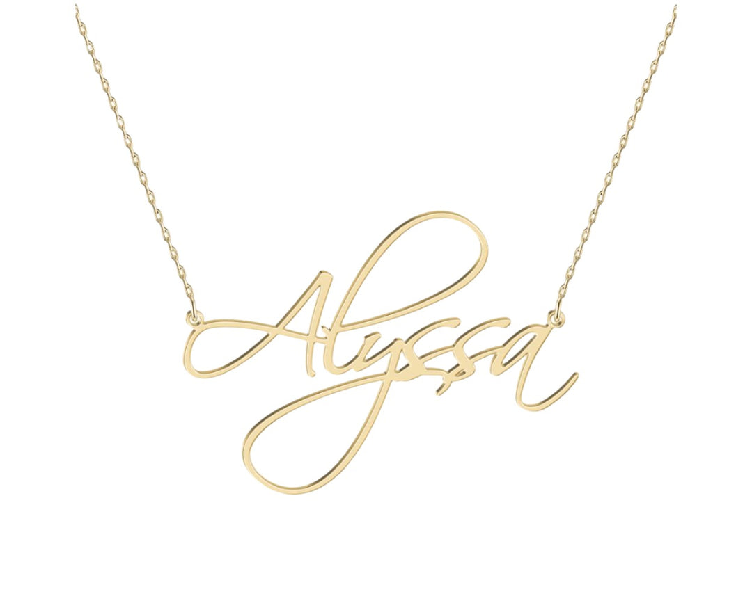 Personalized Script Name Necklace - ClickNShopGoods