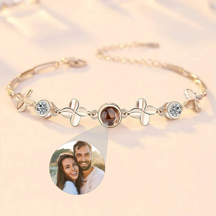 Personalized Heart Shaped Projection Photo Bracelet