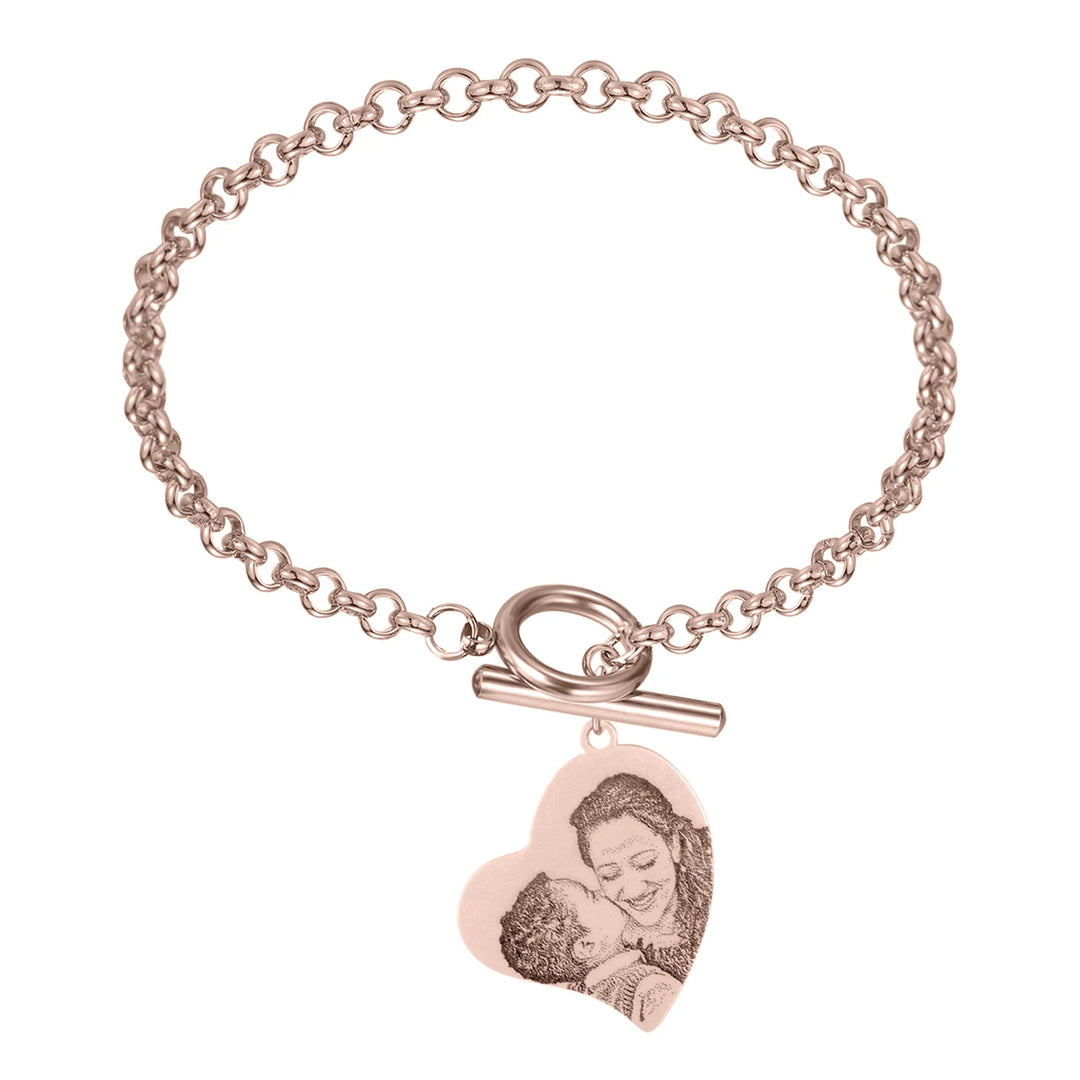 Custom Photo Pendant Bracelet