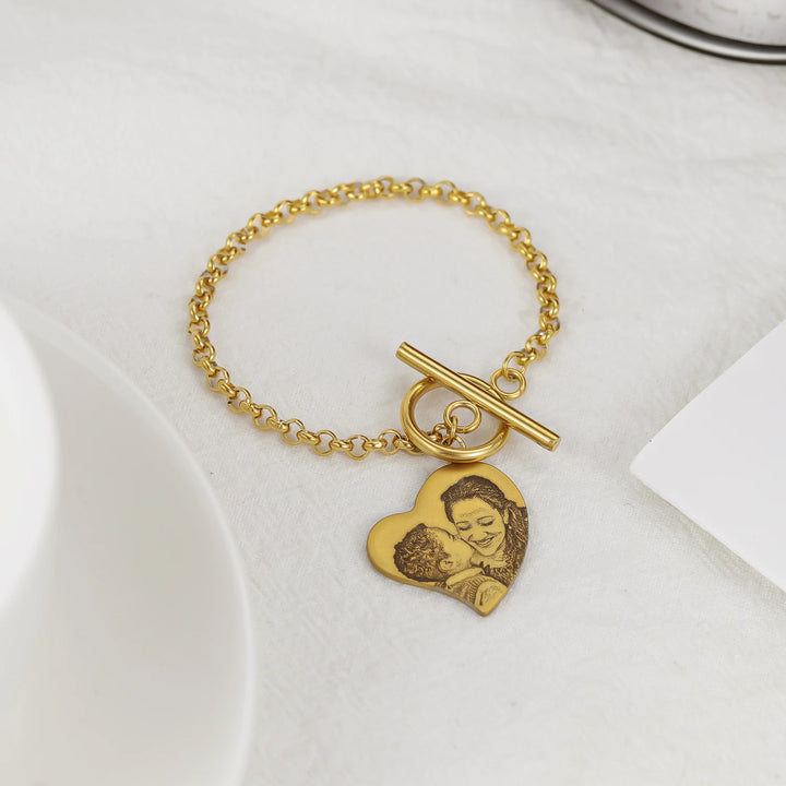 Custom Photo Pendant Bracelet